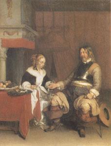 Gerard Ter Borch The Military Admirer (mk05)